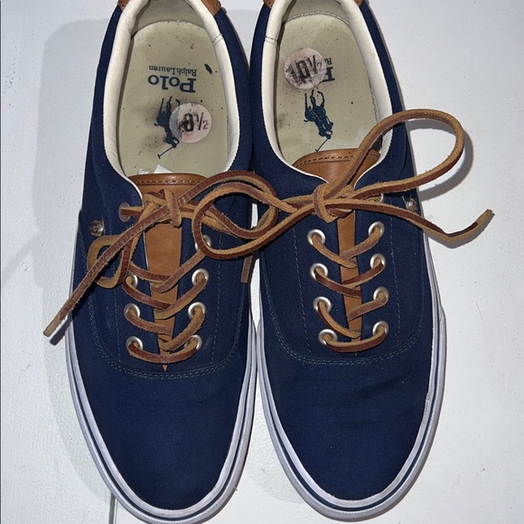 Polo Ralph Lauren blue canvas sneakers Keaton Ponymen’s size 10 1/2